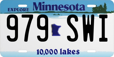 MN license plate 979SWI