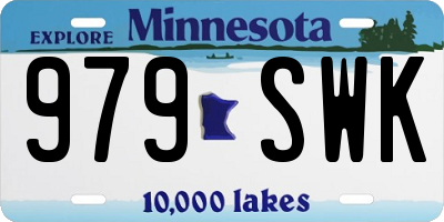 MN license plate 979SWK