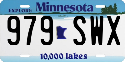 MN license plate 979SWX