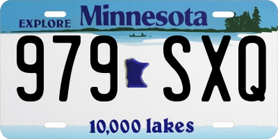 MN license plate 979SXQ