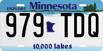 MN license plate 979TDQ