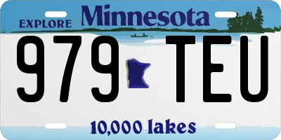 MN license plate 979TEU