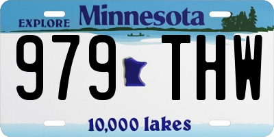MN license plate 979THW