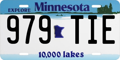 MN license plate 979TIE
