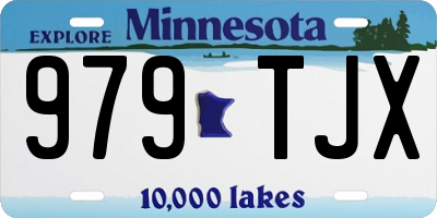 MN license plate 979TJX