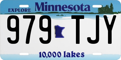 MN license plate 979TJY