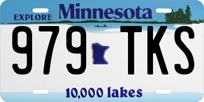 MN license plate 979TKS