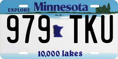 MN license plate 979TKU