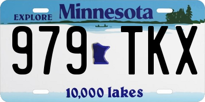 MN license plate 979TKX