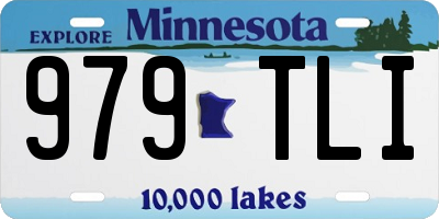 MN license plate 979TLI