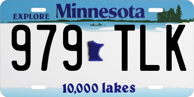 MN license plate 979TLK
