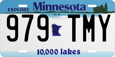 MN license plate 979TMY