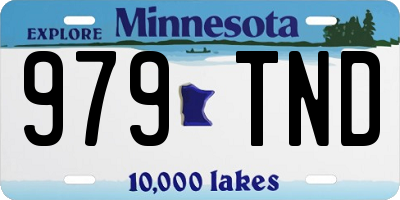 MN license plate 979TND