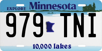 MN license plate 979TNI