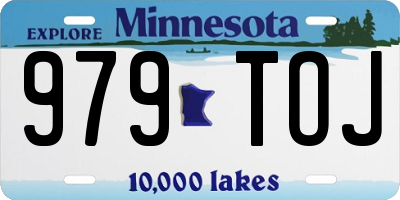 MN license plate 979TOJ