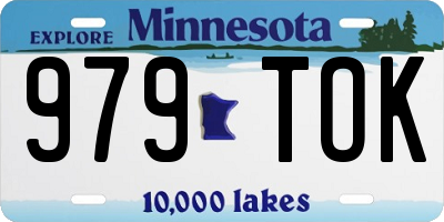 MN license plate 979TOK