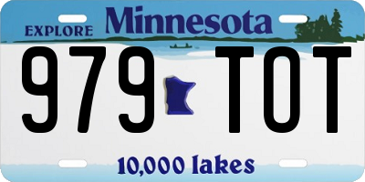 MN license plate 979TOT