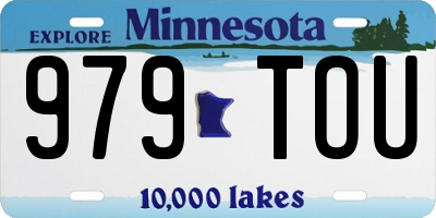MN license plate 979TOU