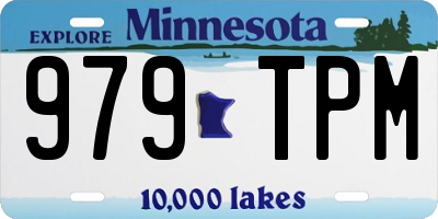 MN license plate 979TPM
