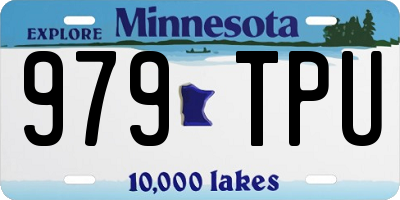 MN license plate 979TPU