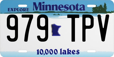 MN license plate 979TPV