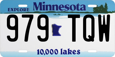 MN license plate 979TQW