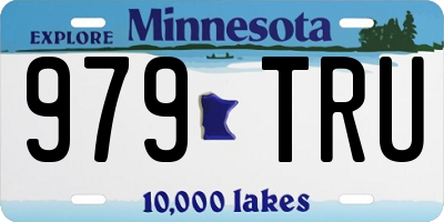 MN license plate 979TRU