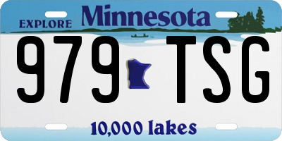MN license plate 979TSG
