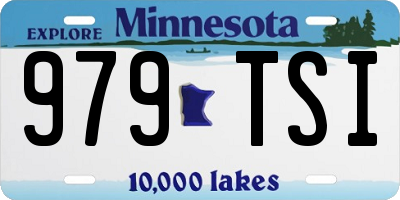 MN license plate 979TSI