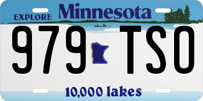 MN license plate 979TSO