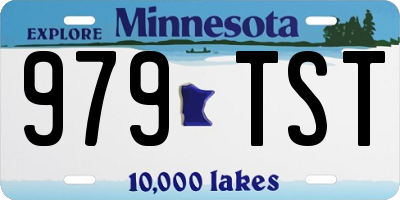 MN license plate 979TST