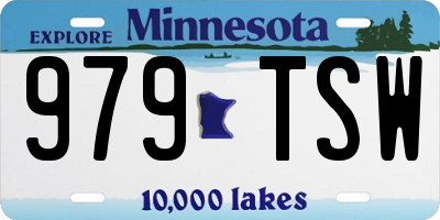 MN license plate 979TSW