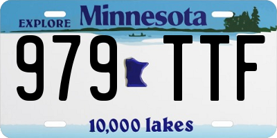 MN license plate 979TTF