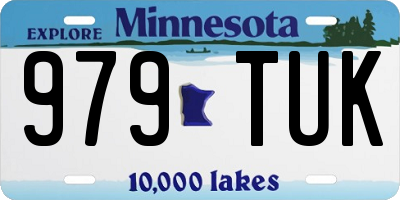 MN license plate 979TUK