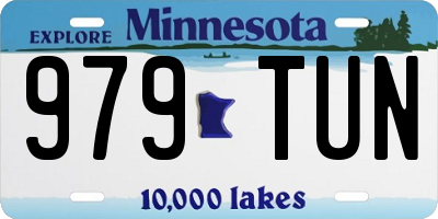 MN license plate 979TUN