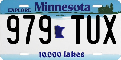 MN license plate 979TUX