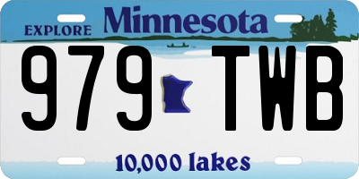 MN license plate 979TWB