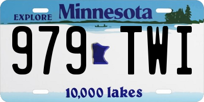 MN license plate 979TWI