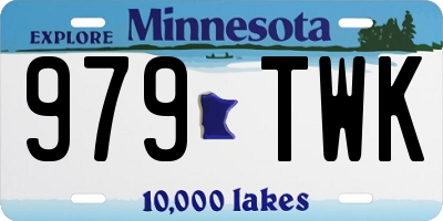 MN license plate 979TWK