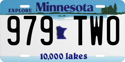 MN license plate 979TWO