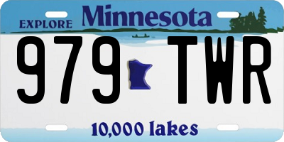 MN license plate 979TWR