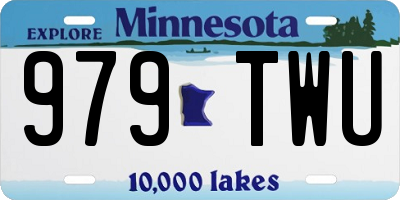 MN license plate 979TWU
