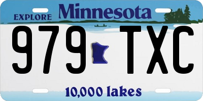 MN license plate 979TXC