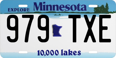 MN license plate 979TXE