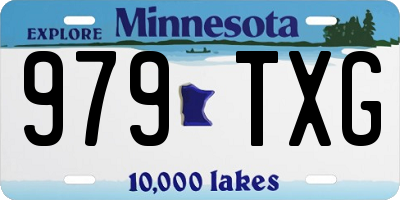 MN license plate 979TXG