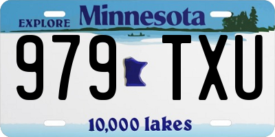 MN license plate 979TXU