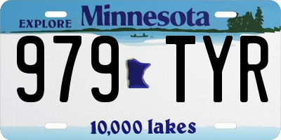 MN license plate 979TYR