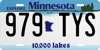 MN license plate 979TYS