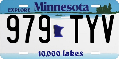 MN license plate 979TYV