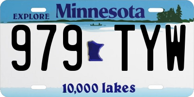 MN license plate 979TYW